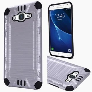 Insten Hard PC/ Silicone Dual Layer Hybrid Rubberized Matte Case Cover For Samsung Galaxy J7 (2016)