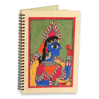 Handmade Paper 'The Maharajah' Madhubani Journal (India)
