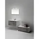 KubeBath Fitto 36-inch Ash Grey Single Sink Bathroom Vanity - Thumbnail 0