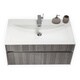 KubeBath Fitto 36-inch Ash Grey Single Sink Bathroom Vanity - Thumbnail 4