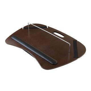 Winsome Kane Brown Wood/Metal Tablet Lap Desk With Cushion