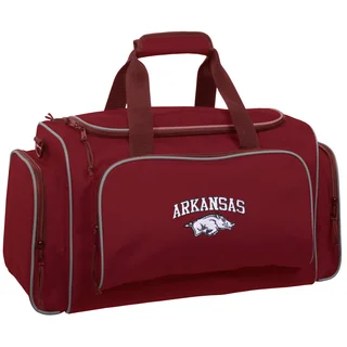 WallyBags Arkansas Razorbacks Red Polyester 21-inch Collegiate Duffel Bag