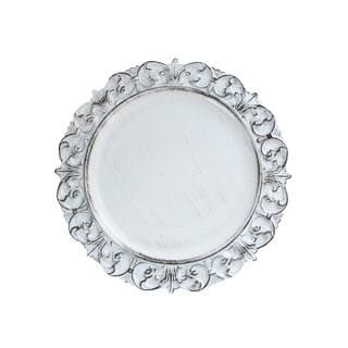 Jay White ChargeIt! Embossed Antique Charger Plate