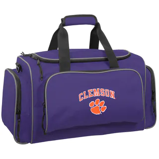WallyBags Clemson Tigers Purple Polyester 21-inch Collegiate Duffel Bag