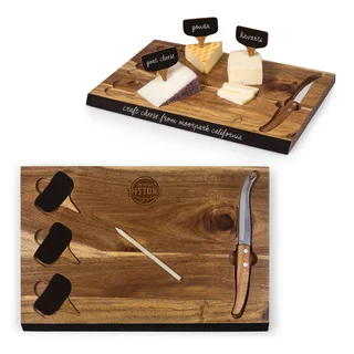 Picnic Time Detroit Pistons Delio Bamboo Cheese Board and Tools Set
