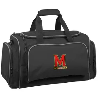 Wally Bags Maryland Terrapins Black Polyester 21-inch Collegiate Duffel Bag