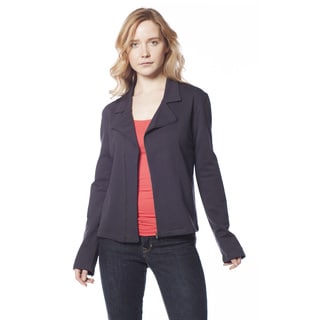 AtoZ Fitted Cotton Jacket with Zipper Closure