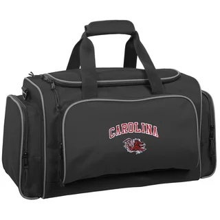 WallyBags 21-inch South Carolina Gamecocks Black Polyester Collegiate Duffel Bag