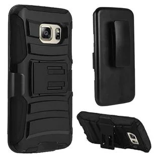 Insten Hard PC/ Silicone Dual Layer Hybrid Case Cover with Holster For Samsung Galaxy S7