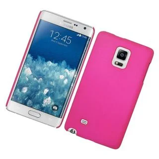 Insten Hot Pink Hard Snap-on Rubberized Matte Case Cover For Samsung Galaxy Note Edge