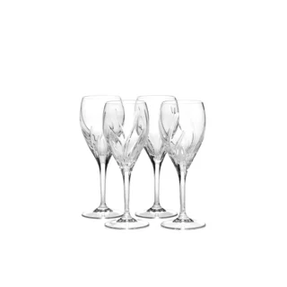 Mikasa Agena Crystal Wine Glasses Set of 4