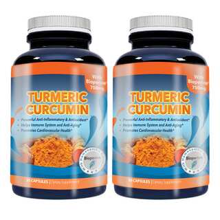 Turmeric Curcumin 750 mg with 95-percent Curcuminoids Extract plus Bioperine