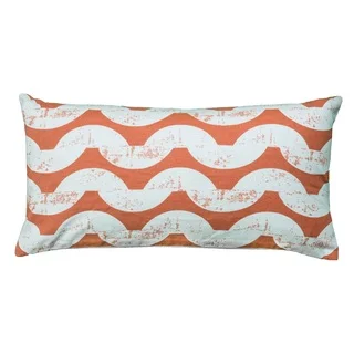 Rizzy Home 11-inch x 21-inch Wave Pattern Decorative Throw Pillow