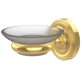 Alllied Brass Prestige Regal Collection Clear Brass Wall-mounted Soap Dish