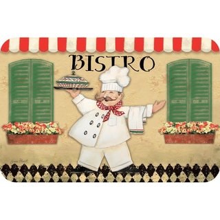 Counterart Reversible Plastic Wipe Clean Placemats - Bistro Chef (Set of 4)