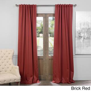 Exclusive Fabrics Thermal-insulated Solid Blackout 96-inch Curtain Panel Pair
