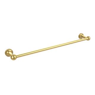 Allied Brass Mambo Collection Clear Brass 18-inch Towel Bar