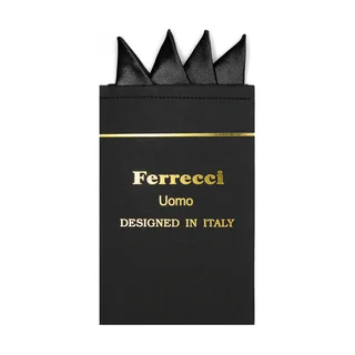 Ferrecci Men's Multicolor Microfiber Pre-folded Pocket Square Handkerchief - S