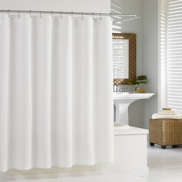 Hotel Quality Jacquard Textured Fabric Shower Curtain/Liner (70"x72") - Assorted Colors