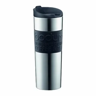 Bodum Insulated Black Stainless Steel 15-ounce Vacuum Travel Mug