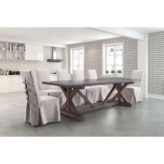 Zuo Durham Distressed Grey Fir Wood Dining Table