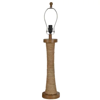J Hunt and Company Natural Jute and Resin Wrapped Table Lamp