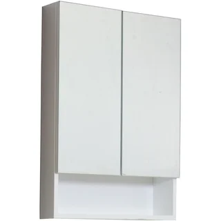 24-in. W x 35.5-in. H Modern Plywood-Veneer Medicine Cabinet In White