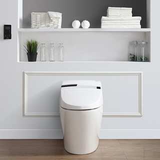 OVE Decors Alfred Smart White 1-piece Toilet and Bidet