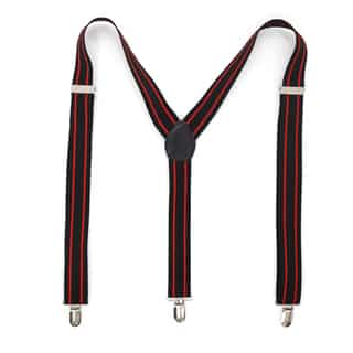 Ferrecci Stripe Polka Dot and Diamond Pattern Clip-on Suspenders