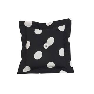 Cotton Tale Big Black Dot Throw Pillow