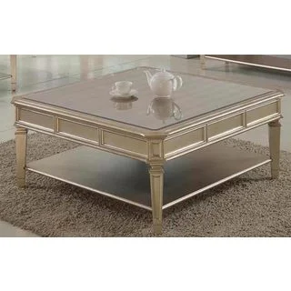 Best Master Furniture Palais Coffee Table with Mirrored Top