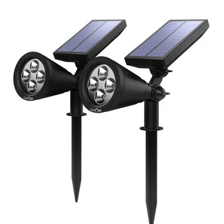 Solar-powered Outdoor Wall Security Lighting (Pack of 2)