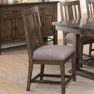 Architectural Industrial Rustic Design Dining Chairs (Set of 2)