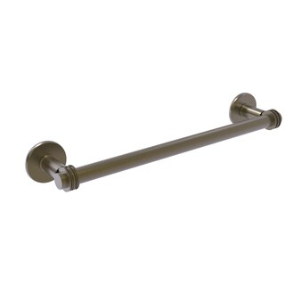 Allied Brass Continental Collection Clear Brass 36-inch Dotted Detail Towel Bar