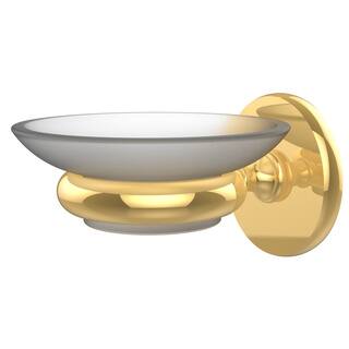 Allied Brass Prestige Skyline Collection Clear Brass Wall-mounted Soap Dish