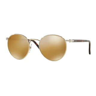 Persol Men's PO2388S 1016W4 49 Gold Metal Round Sunglasses