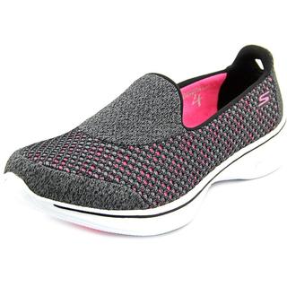 Women's Skechers GOwalk 4 Kindle Slip On Walking Shoe Black/Hot Pink