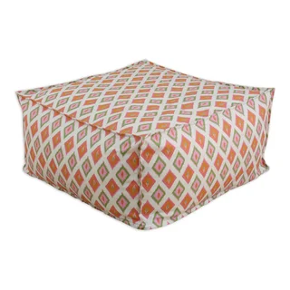 Carnival Gumdrop Multicolor Cotton 25-inch-wide x 13.5-inch-high Hassock