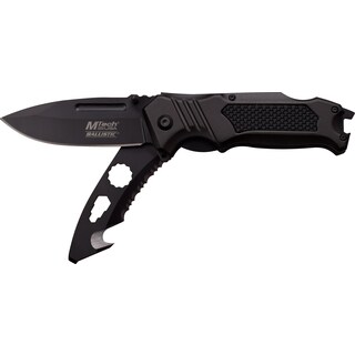 Master Cutlery Multicolor Rubber/Aluminum/Stainless Steel Assisted Opening Dual Blade Multi Tool Knife