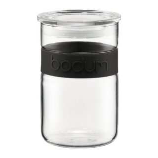 Bodum Presso Black/Clear Glass 20-ounce Storage Jar