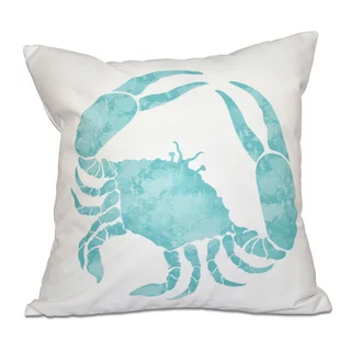 16 x 16-inch Crab Animal Print Outdoor Pillow