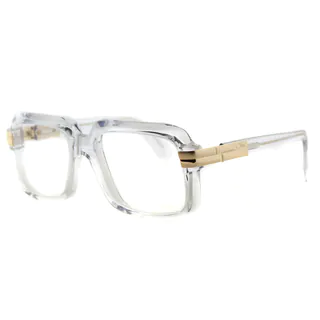 Cazal 607 065 Legends Crystal Gold Plastic 56-millimeter Square Eyeglasses