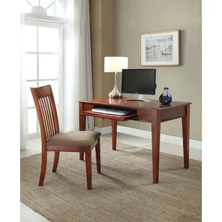 Venetia Oak Finish 2-piece Desk and Chair Set