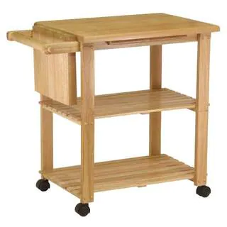 Winsome Wooden Storage Kitchen Utility Cart with Pull-out Cutting Board