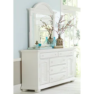 Summer House Oyster White Cottage Mirror