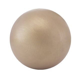 Modern Day Accents Hilos Gold Aluminum Decorative Ball