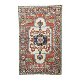 Hand-knotted Antiqued Bakshaish Oversized Multicolored Pure Wool Rug (9'8 x 15'4)