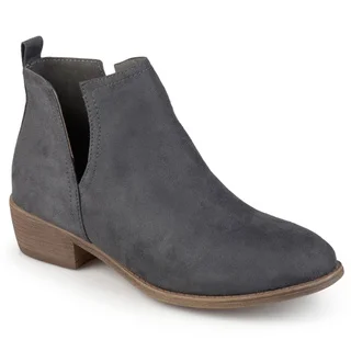 Journee Collection Women's 'Rimi' Round Toe Faux Suede Boots