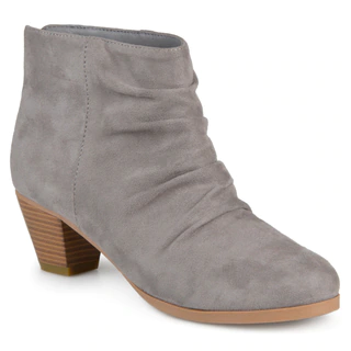 Journee Collection Women's 'Jemma' Slouch Faux Suede Ankle Boots