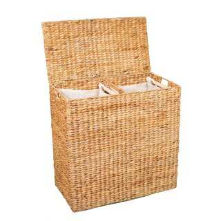 BirdRock Home Honey Over-sized Divided Hamper with Liners